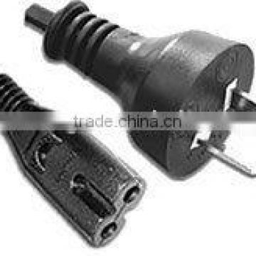 Argentina IRAM approval power cord with IEC C7 plug