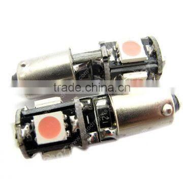 Canbus Error-free T10 Ba9s 5 Led Bulb Purple Color photo-3