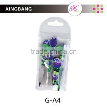 high quality pedicure set with transfer printing, manicure kit for personal care