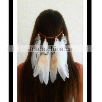 Good Price Peacock feather Beads Headbands Headdress Carnival Headpieces