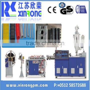 China supplier pe single wall corrugated pipe machine