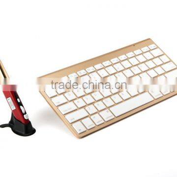 2016 New Design Patent 2.4G Touch Pen Mouse & Modern Colored Wireless Keyboard Combo Without Mouse Hand photo-2