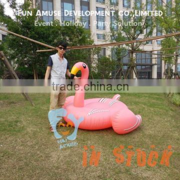 1.9m pvc giant pnk inflatable flamingo adult pool toys in stock