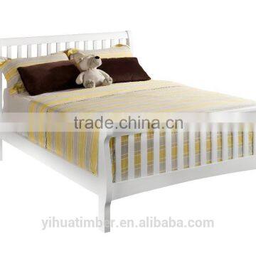 2015 wooden bedroom furniture wood sleigh bed kid white bedroom furniture