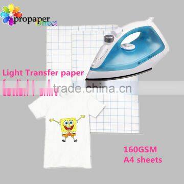 Inkjet Printable Light Heat Transfer Paper