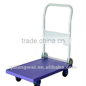 Plastic folding flatform hand trolley