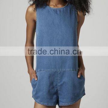 indigo light weigth denim playsuit