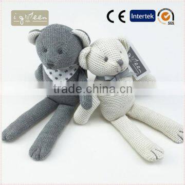 I-Green Toy Series-Fashional Style Kniting Bear Toy