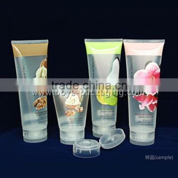 transparent Plastic Tube for cosmetic packaging