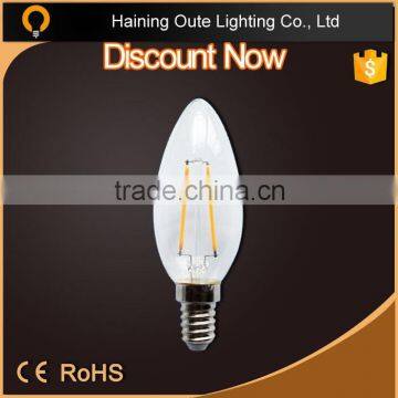 Hot !!!1800k-6000K CE ROHS Certificate Candle Led Light Led Candle Lamp E27 Dimmable With 1,2,34W photo-2