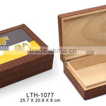 Latest design leather cohiba cigar humidor