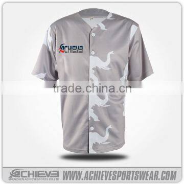 polyester men's fashion baseball jersey