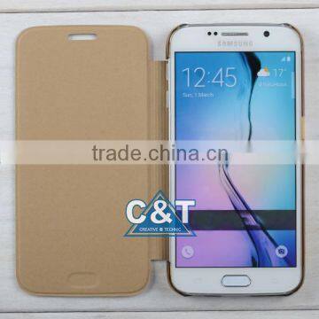 C&T Luxurious Gold Premium PU Leather PC Hard Shell Wallet Skin Hybrid Cover for Samsung Galaxy Note 7 photo-3