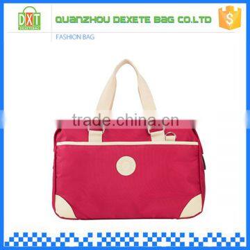 Wholesale china red women waterproof polyester tote travel bags