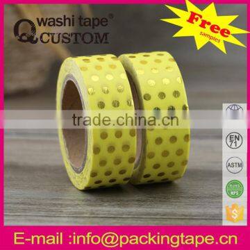 Top Quality Gold stamping washi tape made in China