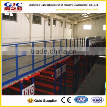 Q235B steel mezzanine racking with high storage utility ratio