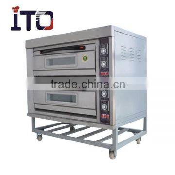 BHM-4D Hot Selling Stainless Steel Electric bread Oven with 2 layers 4 trays