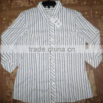 LADIES STRIPED SHIRT ( BRAND: WOOLWORTHS )