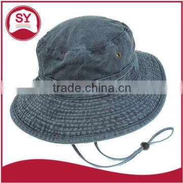 wholesale mens custom bucket hat with string