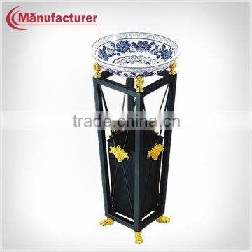 Black Ash Rubbish Bin Holder /Royal Ash Barrel with paint coated basin