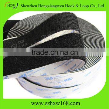 Self Adhesive Black Hook and Loop Sticky Back Tape Fabric Fastener