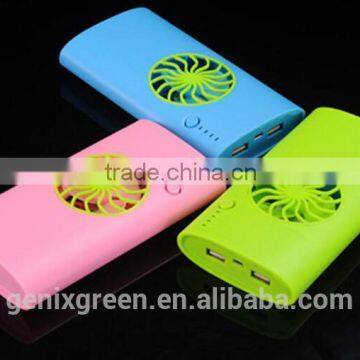 Hot New Products for 2016 Hot Summer Cooling Fan Power Bank 7800mAh Electric Fan Portable Mobile Power Bank in Hot Summer photo-3