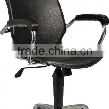 Simple design black pvc office chair armrest