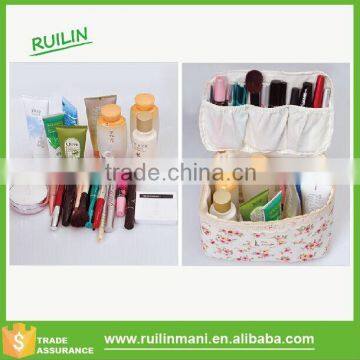 Stylish custom fabric cosmetic brushes storage showcase bag