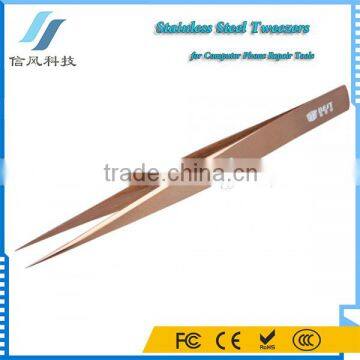 BST-16C Highly Precise Stainless Steel Tweezers for Computer Mobile Repair Tools