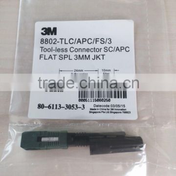 Factory Selling sc upc 3M type fiber optic fast connector/Fiber optic quick connector/ optical fiber quick connector