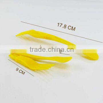 2 in 1 plastic folding fork