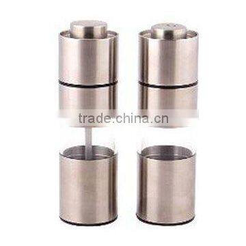 stainless steel 18/8 salt and pepper mill