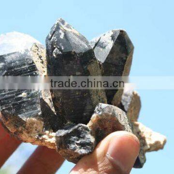 Beautiful Natural Obsidian Quartz Crystal Mineral Specimens