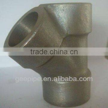 Socket welding 45 degree lateral tee(ASME B 16.11 forged )