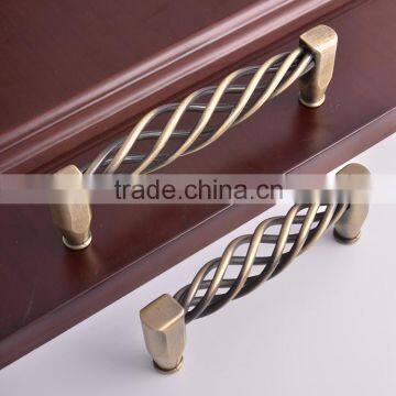 128mm hole distance American style kitchen door drawer knob furniture iron bronze cabinet pull