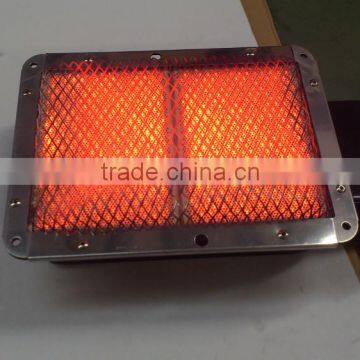 high quality professional red ceramic plate gas burner with protection mesh for doner machine