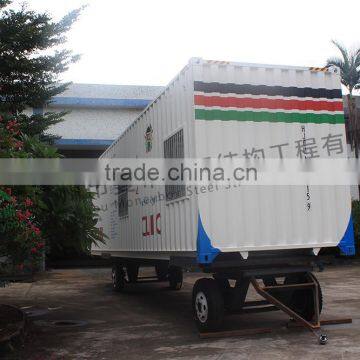 Portable Odified Container House/ Movable Prefabricated Container With Wheels /cheap Prefab Shipping Container Home