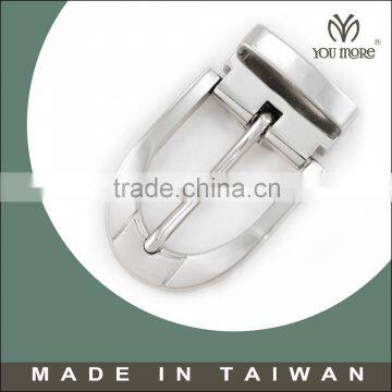 Top quality polish 3cm wide man nickel alloy press clip pin belt buckles