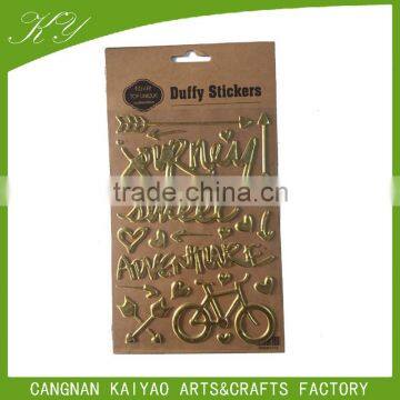 new custom gold foil stickers stickers for promotion