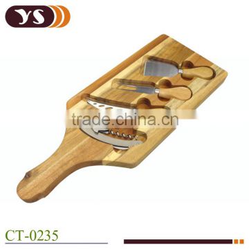 Factory mini cheese board acacia wood chopping cutting board with handle