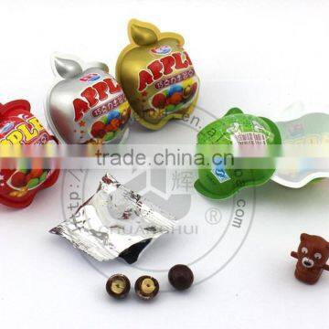 New Products 2015 Apple Chocolate Surprise Egg With Toy, Apple Chocolate Toy Egg