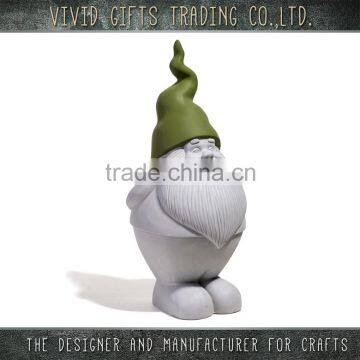 Ceramic fat dwarf standing for garden decoration outdoor