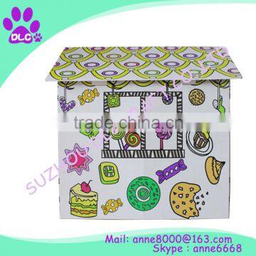 Paintable DIY Cardboard Playhouse For Kids photo-2