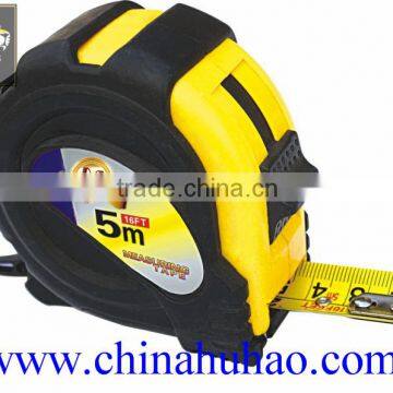 black -yellow shell measuring tape