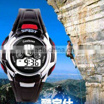 fashion rubber Child digital sports led kids watch