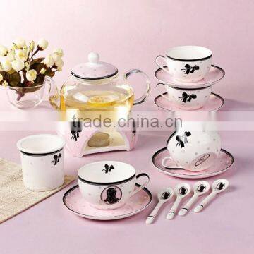 Good Quality Creative Customized Fancy Bone China Ceramics Tea Set photo-6