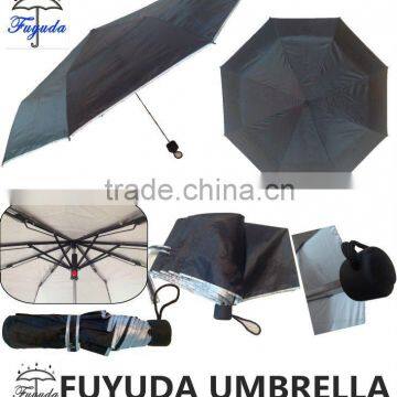 23"x8k 3 folding UV proof folding rain umbrella