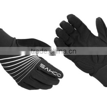 Cheap Natural black leather bicycle gloves