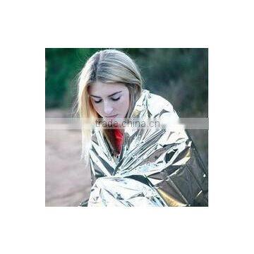 Hot selling Delicate Silver Thin Emergency Blanket Survival Rescue Blanket Outdoor Life-saving