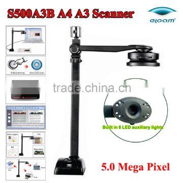 Eloam S500A3B USB 2.0 Portable Overhead High-Speed Photo&Document Video Scanner